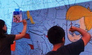 Inclusive community mural project by MURALISM: Empowering special needs artists